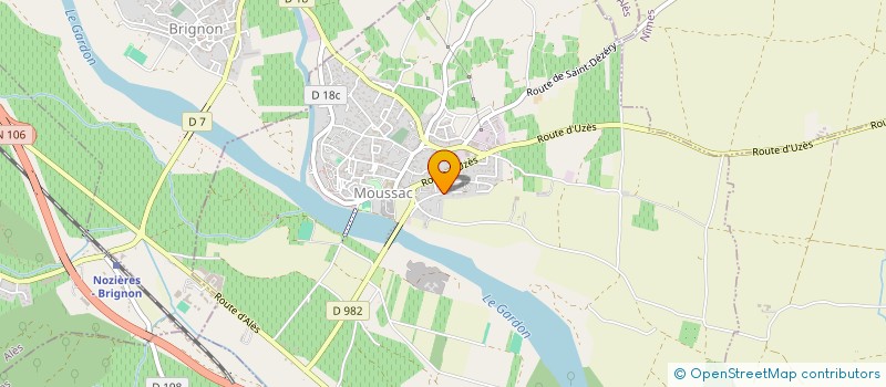 localisation de l'entreprise MONSIEUR GILLES MARTIN  MOUSSAC