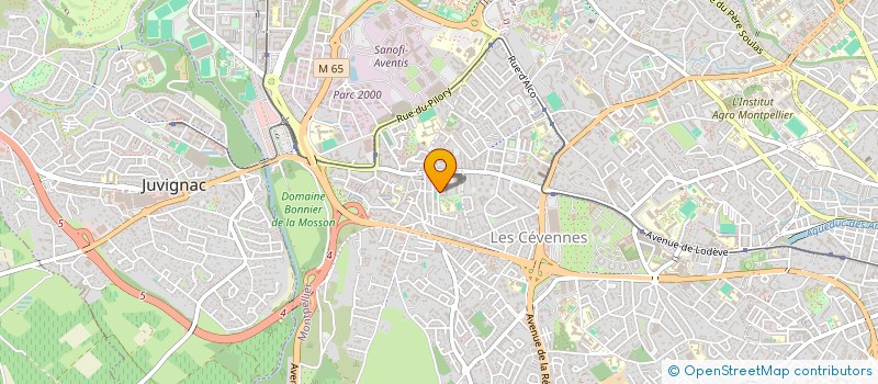 localisation de l'entreprise MONSIEUR GILLES MARTIN à MONTPELLIER