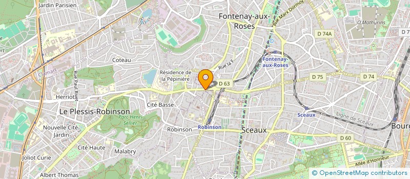 localisation de l'entreprise MONSIEUR GILLES MARTIN  LE PLESSIS-ROBINSON