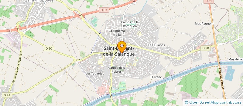 localisation de l'entreprise MONSIEUR GILLES MARTINEZ  SAINT-LAURENT-DE-LA-SALANQUE