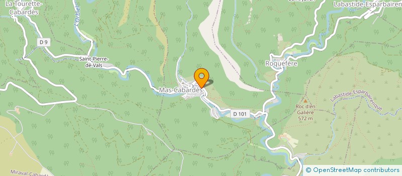 localisation de l'entreprise MONSIEUR GILLES MARTY  MAS-CABARDES