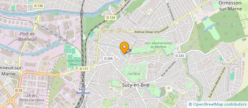 localisation de l'entreprise MONSIEUR GILLES MASSON  SUCY-EN-BRIE