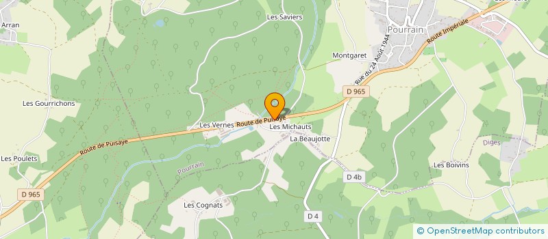 localisation de l'entreprise MONSIEUR GILLES MASSOT à POURRAIN