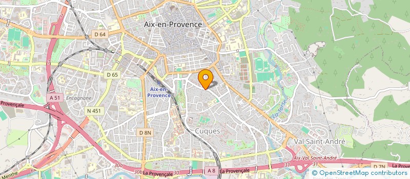 localisation de l'entreprise MONSIEUR GILLES MATHIEU à AIX-EN-PROVENCE