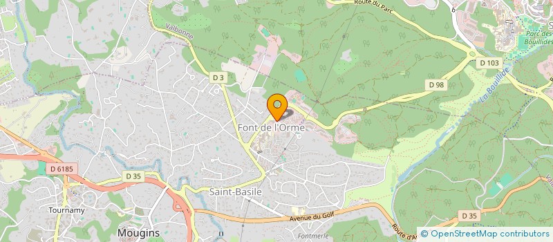 localisation de l'entreprise MONSIEUR GILLES MATHIEU à MOUGINS
