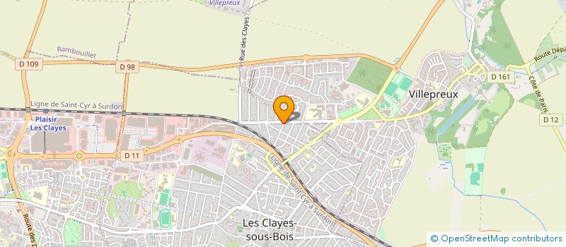 localisation de l'entreprise MONSIEUR GILLES MATHURIN  LES CLAYES-SOUS-BOIS