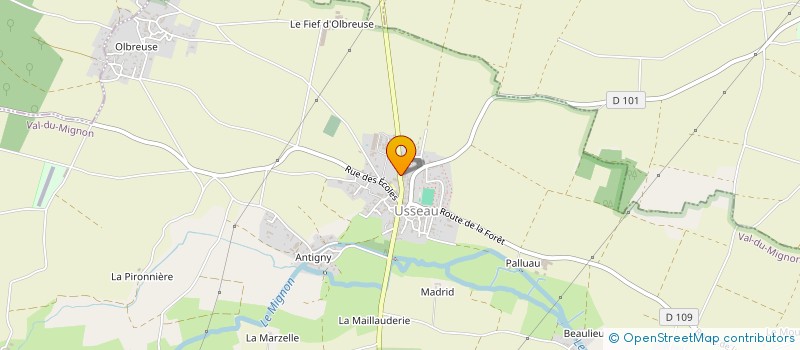 localisation de l'entreprise MONSIEUR GILLES MAUDET  VAL-DU-MIGNON