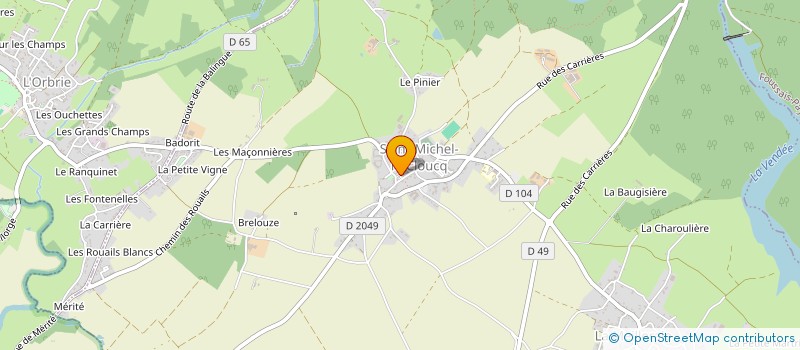 localisation de l'entreprise MONSIEUR GILLES MAURIN  SAINT-MICHEL-LE-CLOUCQ