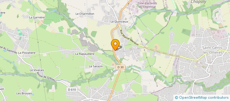 localisation de l'entreprise MONSIEUR GILLES MAURIN  GREZIEU-LA-VARENNE