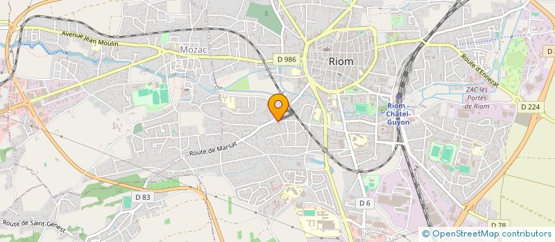 localisation de l'entreprise MONSIEUR GILLES MAZERON  RIOM