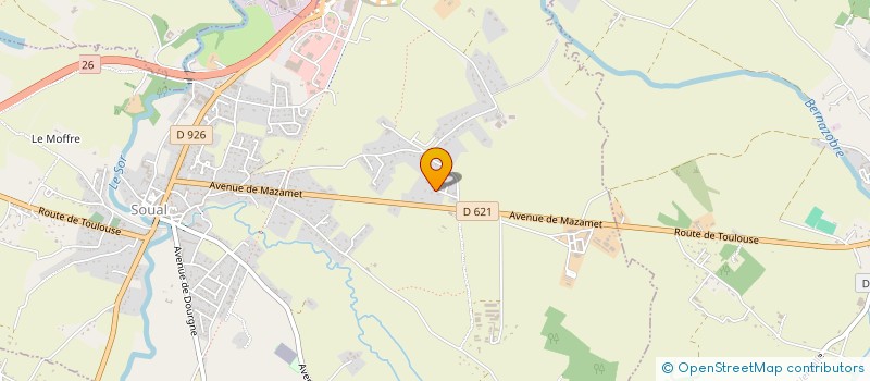 localisation de l'entreprise MONSIEUR GILLES MAZOUZI  SOUAL