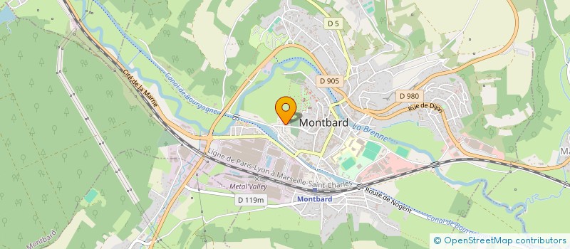 localisation de l'entreprise MONSIEUR GILLES MELOT  MONTBARD