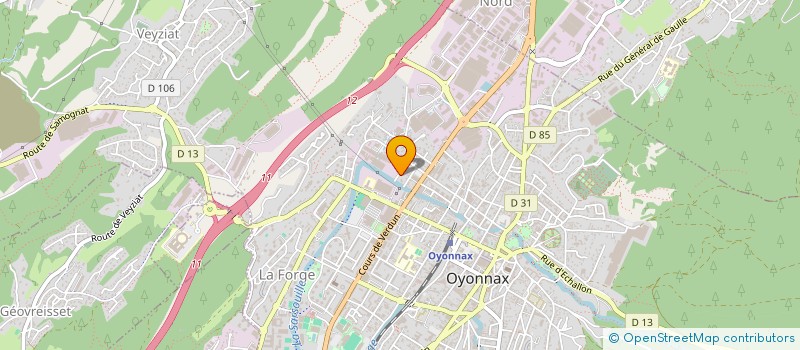 localisation de l'entreprise MONSIEUR GILLES MERCIER à OYONNAX