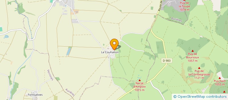 localisation de l'entreprise MONSIEUR GILLES MERCIER à AURIERES