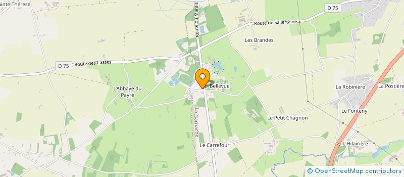 localisation de l'entreprise MONSIEUR GILLES MERIEAU  BOIS-DE-CENE