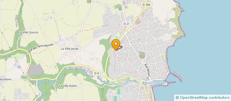 localisation de l'entreprise MONSIEUR GILLES MERLIN  BINIC-ETABLES-SUR-MER