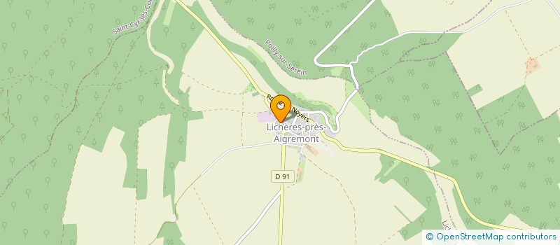 localisation de l'entreprise MONSIEUR GILLES MEROT  LICHERES-PRES-AIGREMONT