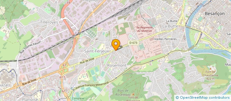 localisation de l'entreprise MONSIEUR GILLES METAYER à BESANCON