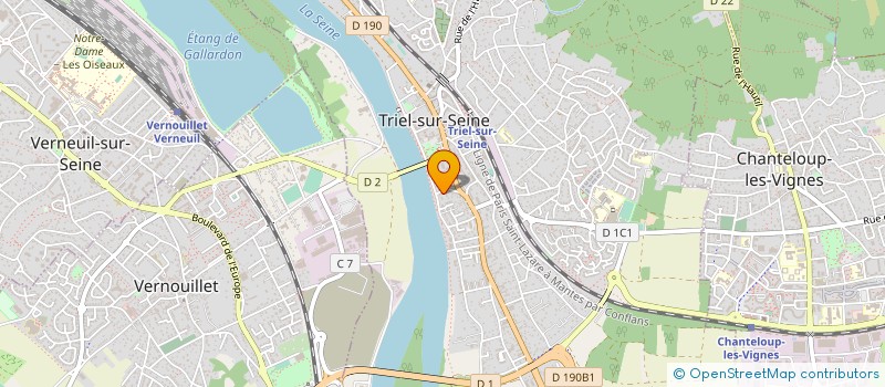 localisation de l'entreprise MONSIEUR GILLES METZLE à TRIEL-SUR-SEINE