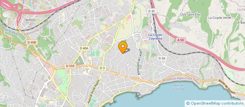 localisation de l'entreprise MONSIEUR GILLES MEUNIER à LA CIOTAT