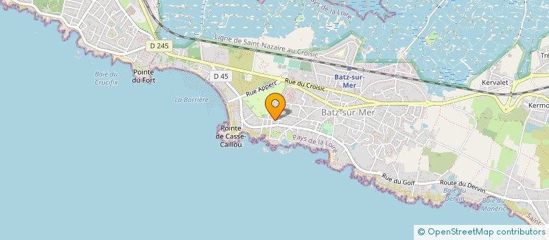 localisation de l'entreprise MONSIEUR GILLES MEUNIER  BATZ-SUR-MER