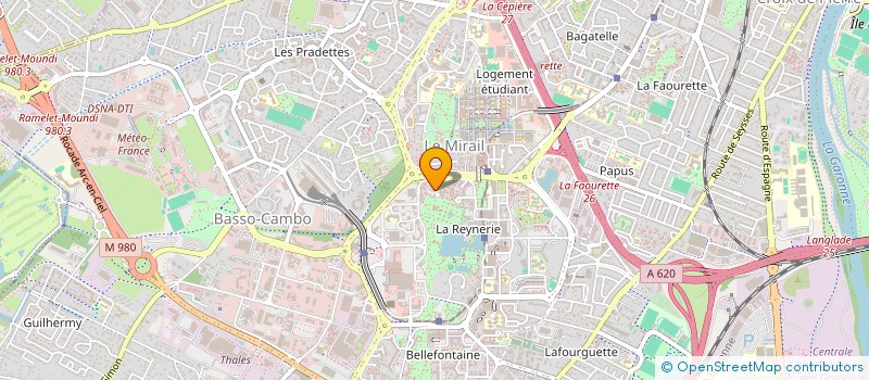 localisation de l'entreprise MONSIEUR GILLES MEZIERES  TOULOUSE