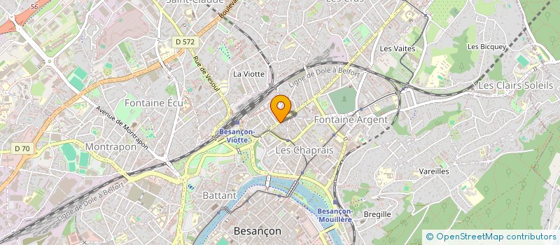 localisation de l'entreprise MONSIEUR GILLES MICHAUD-BONNET  BESANCON