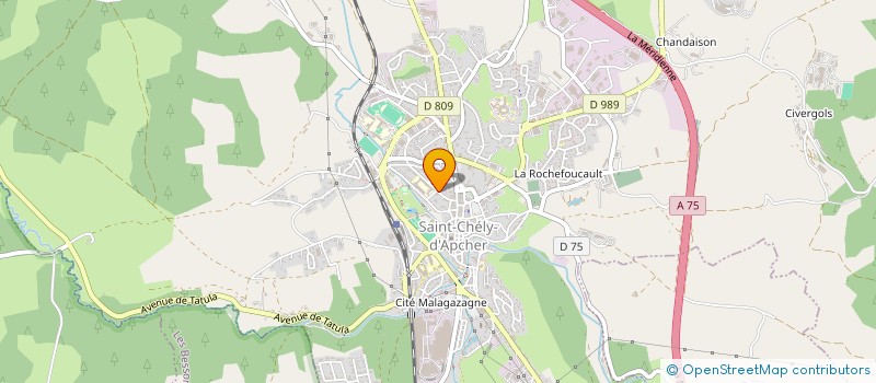 localisation de l'entreprise MONSIEUR GILLES MICHEL  SAINT-CHELY-D'APCHER