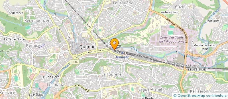 localisation de l'entreprise MONSIEUR GILLES MIGNON à QUIMPER