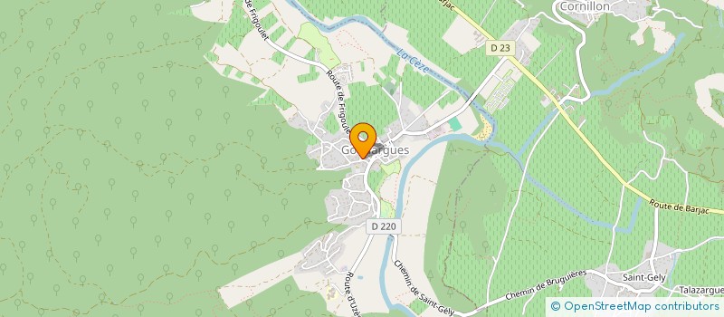 localisation de l'entreprise MONSIEUR GILLES MILLIET  GOUDARGUES