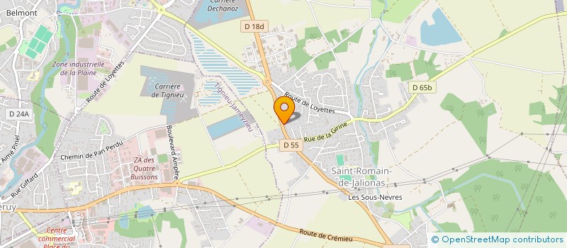 localisation de l'entreprise MONSIEUR GILLES MINARRO à SAINT-ROMAIN-DE-JALIONAS