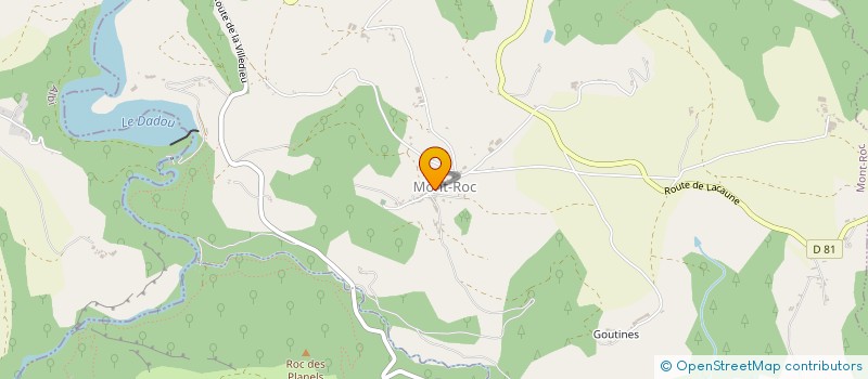 localisation de l'entreprise MONSIEUR GILLES MOLINIE  FAUCH