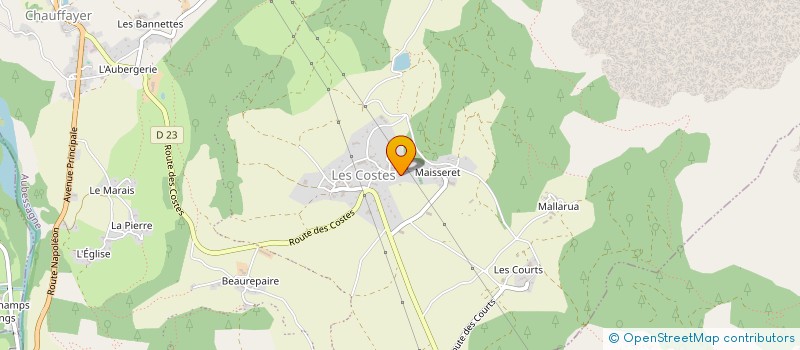 localisation de l'entreprise MONSIEUR GILLES MONDON à ASPRES-LES-CORPS