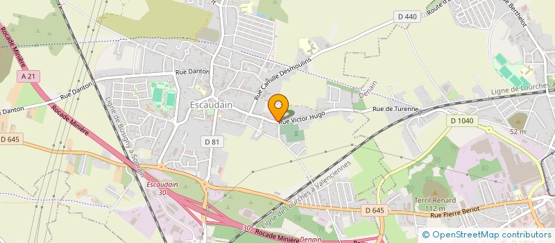 localisation de l'entreprise MONSIEUR GILLES MORAUX  ESCAUDAIN