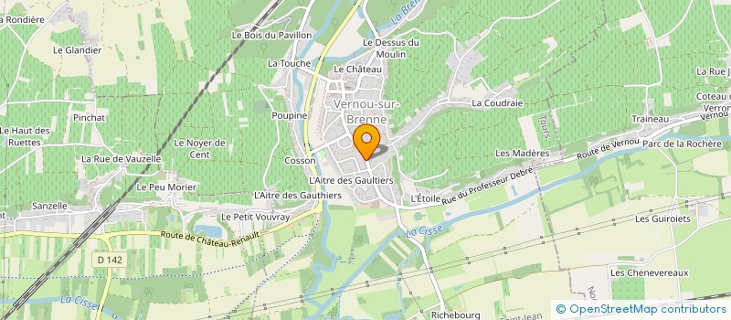 localisation de l'entreprise MONSIEUR GILLES MOREAU  VERNOU-SUR-BRENNE