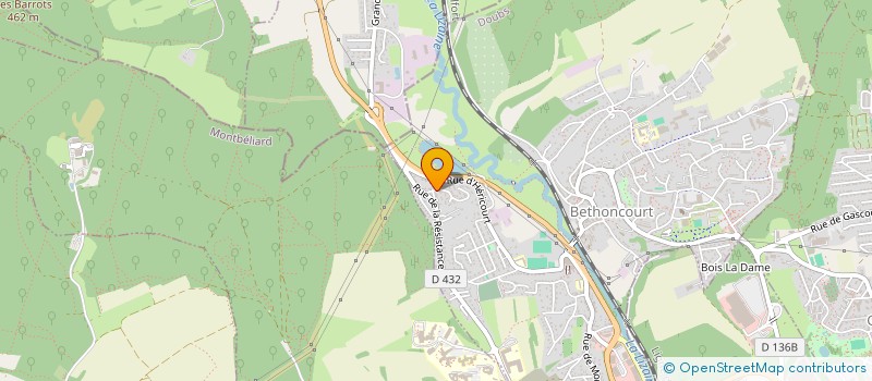 localisation de l'entreprise MONSIEUR GILLES MOREAU  BETHONCOURT