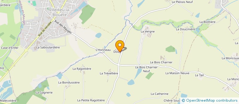 localisation de l'entreprise MONSIEUR GILLES MOREAU à SEVREMOINE