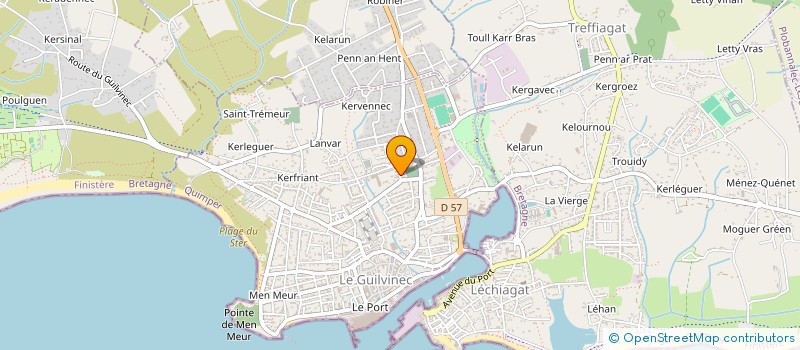 localisation de l'entreprise MONSIEUR GILLES MOREIRA BESSA  GUILVINEC