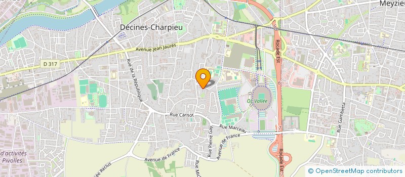 localisation de l'entreprise MONSIEUR GILLES MOREL à DECINES-CHARPIEU