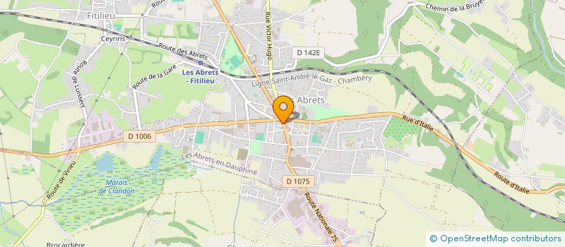 localisation de l'entreprise MONSIEUR GILLES MORINI  LES ABRETS EN DAUPHINE