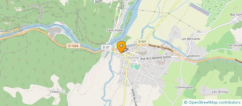 localisation de l'entreprise MONSIEUR GILLES MORLET à YENNE