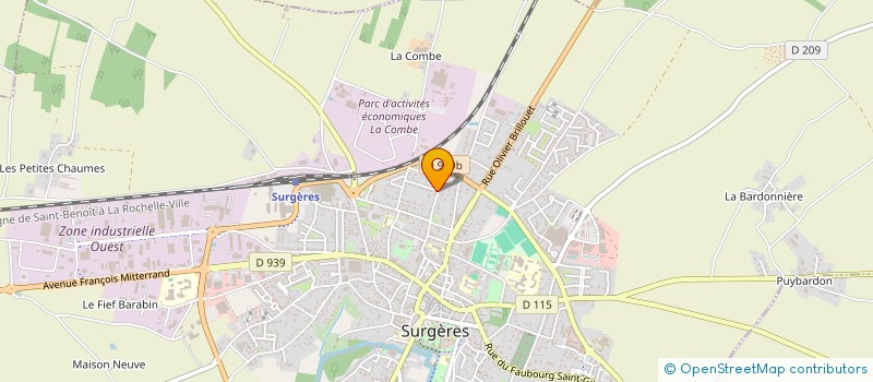 localisation de l'entreprise MONSIEUR GILLES MORNAS  SURGERES