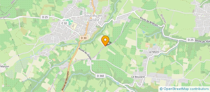 localisation de l'entreprise MONSIEUR GILLES MORTIER  SOUCIEU-EN-JARREST