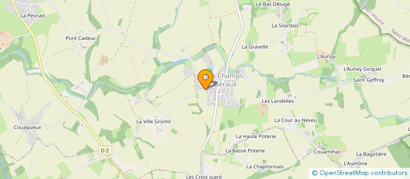 localisation de l'entreprise MONSIEUR GILLES MOUROT  LES CHAMPS-GERAUX