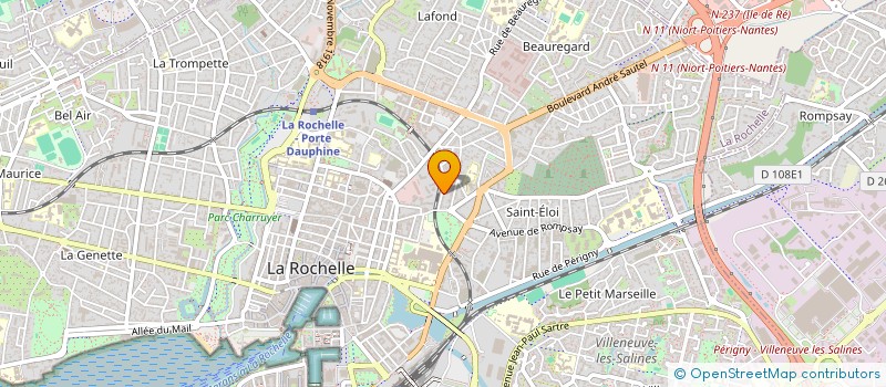 localisation de l'entreprise MONSIEUR GILLES MOUTEL  LA ROCHELLE