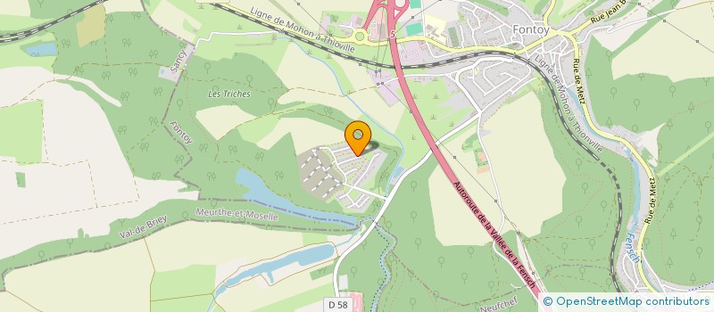 localisation de l'entreprise MONSIEUR GILLES MULLER  FONTOY