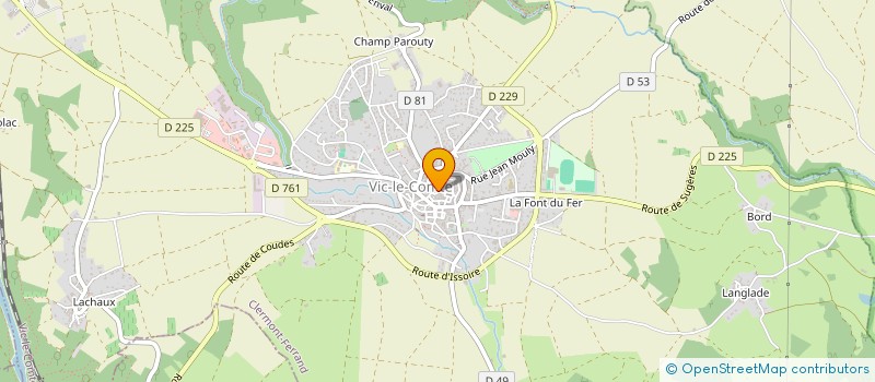 localisation de l'entreprise MONSIEUR GILLES MUNIER  VIC-LE-COMTE