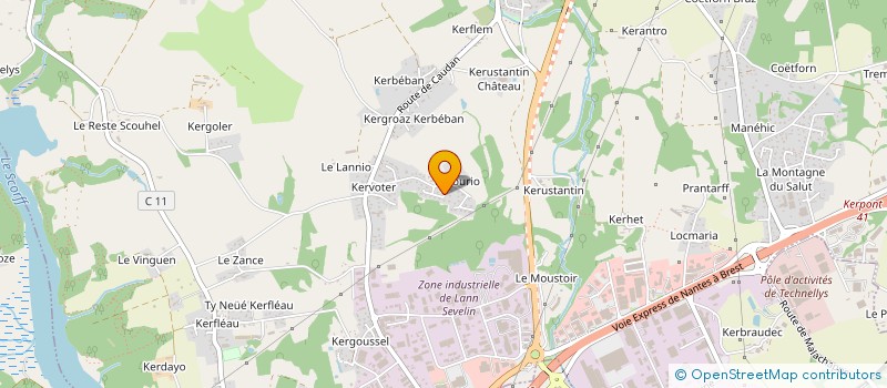 localisation de l'entreprise MONSIEUR GILLES NAUDIN  CAUDAN