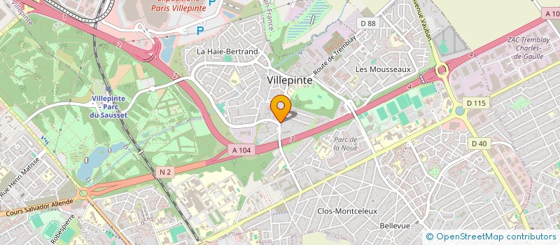 localisation de l'entreprise MONSIEUR GILLES NGUYEN VAN TY à VILLEPINTE