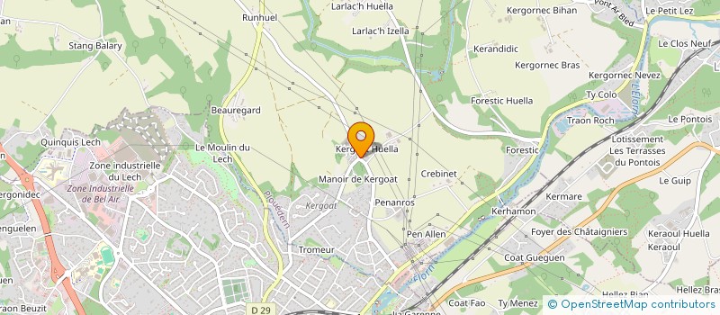 localisation de l'entreprise MONSIEUR GILLES NICOLAS  PLOUEDERN